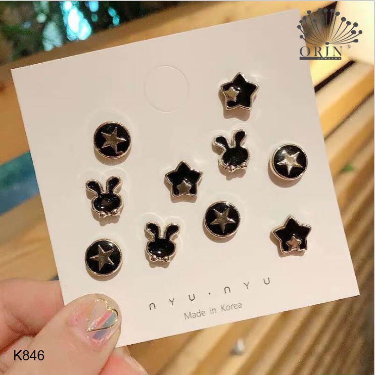 Set 10 ghim huy hiệu cài áo mini siêu dễ thương Orin K846 K847 K848 K849 K850 K851 K852