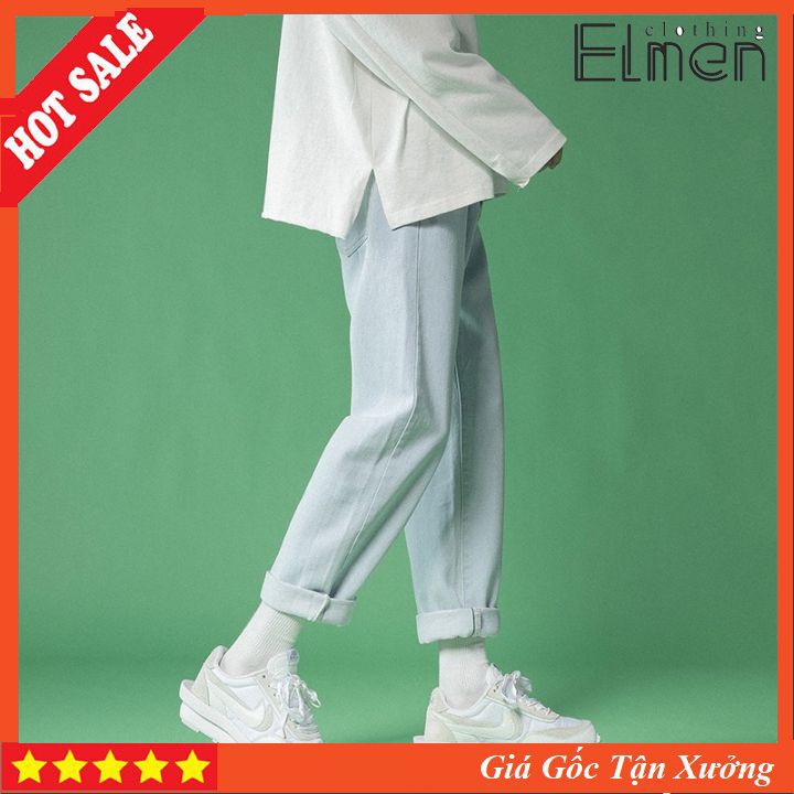 Quần Jean Baggy Ống Suông, Form Rộng Phong Cách Hàn Quốc Unisex Sành Điệu