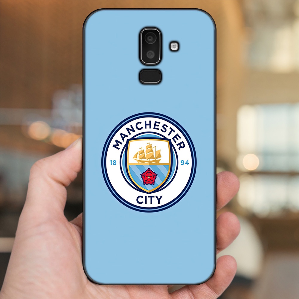 Ốp lưng Samsung J8 viền đen in hình Manchester City MC