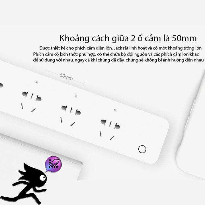 Ổ điện thông minh Broadlink MP1 điều khiển bật tắt qua wifi internet - Hàng nhập khẩu