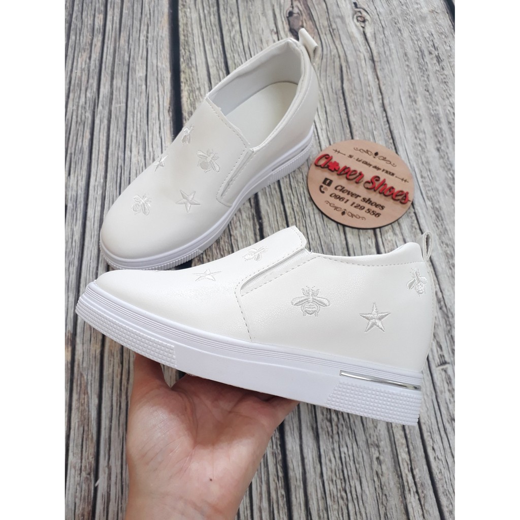 Giày slip on độn đế siêu êm mềm TQXK - G018