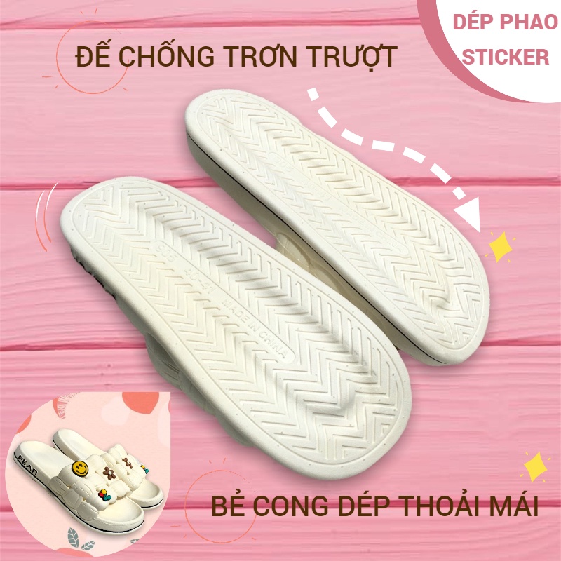 Dép quai ngang, phao, ngấn, bánh bao, CHAO, sticker, hình, chất liệu EVA, nam nữ, lê, tông size lớn, 41, 42, 43, 44