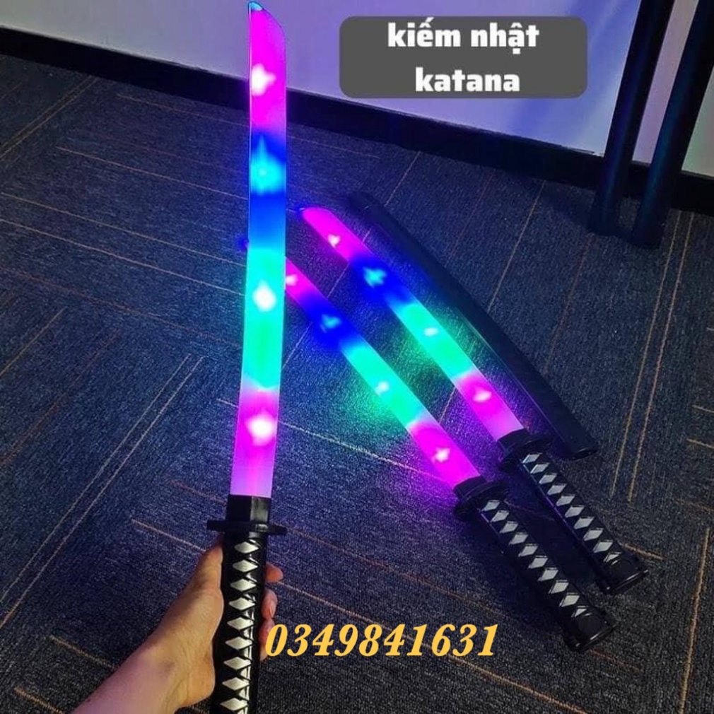 Kiếm Phát Sáng Katana 68 Cm - Kiếm Ánh Sáng - Đồ Chơi katana Nhựa Có Đèn và Âm Thanh