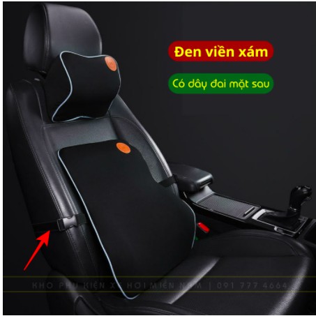[QUÀ TẶNG 01 MÓC DÁN TƯỜNG] CHÍNH HÃNG FM | COMBO Bộ Gối Tựa Đầu và Tựa Lưng Cao Su Non Nguyên Khối Cao Cấp Siêu Đàn Hồi | BigBuy360 - bigbuy360.vn