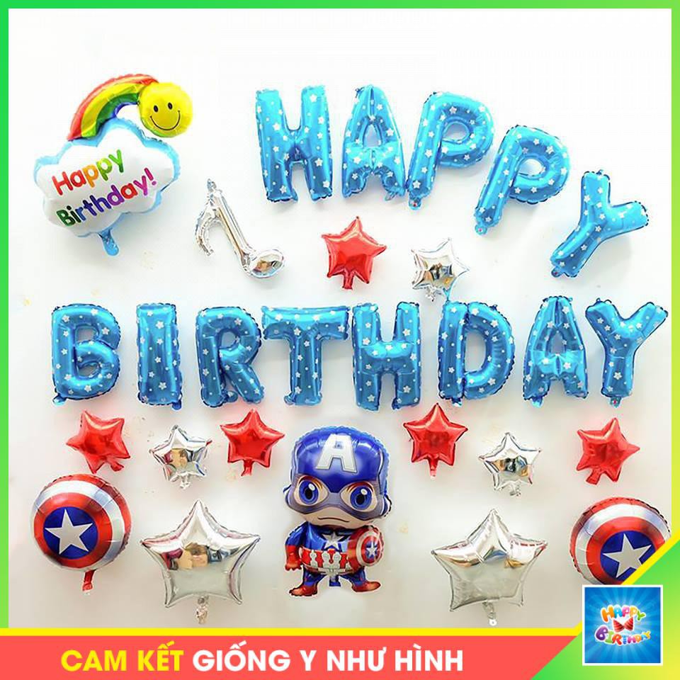 Set Bóng Siêu Nhân Siêu Anh Hùng Trang Trí Sinh Nhật Cho Bé Trai #TrangTriSinhNhat