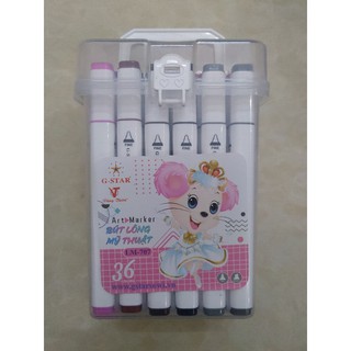 Bút Lông màu mỹ thuật 2 đầu 36 màu