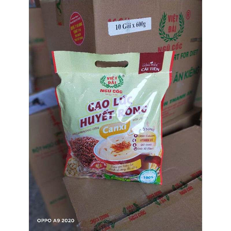 Gạo lức huyết rồng canxi Việt Đài 600g | BigBuy360 - bigbuy360.vn