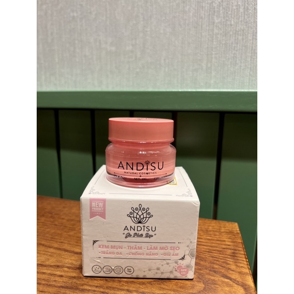 Kem mụn thâm làm mờ sẹo & trắng da chống nắng giữ ẩm ANDISU 25 và 15g - Mia Beauty