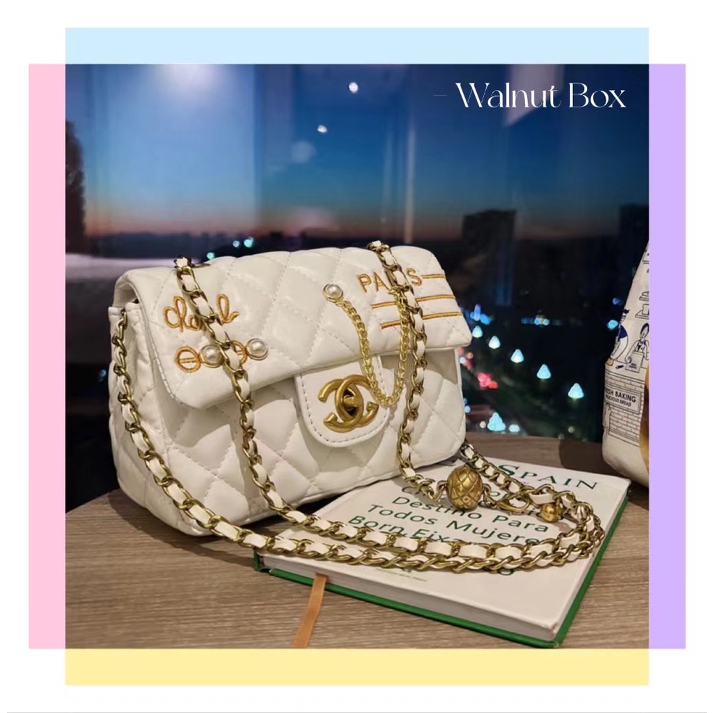 Túi Da Mềm Đeo Chéo Vai Thời Trang 2022 Có Dây Xích Đeo Chéo