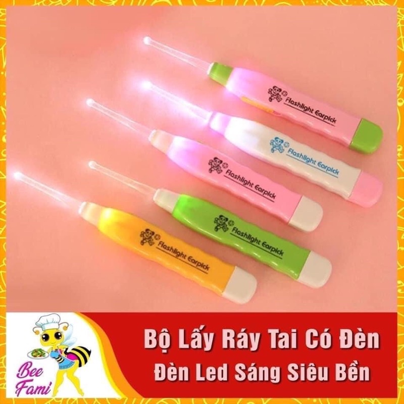 Dụng cụ lấy ráy tai có đèn phát sáng giúp lấy dễ dàng an toàn