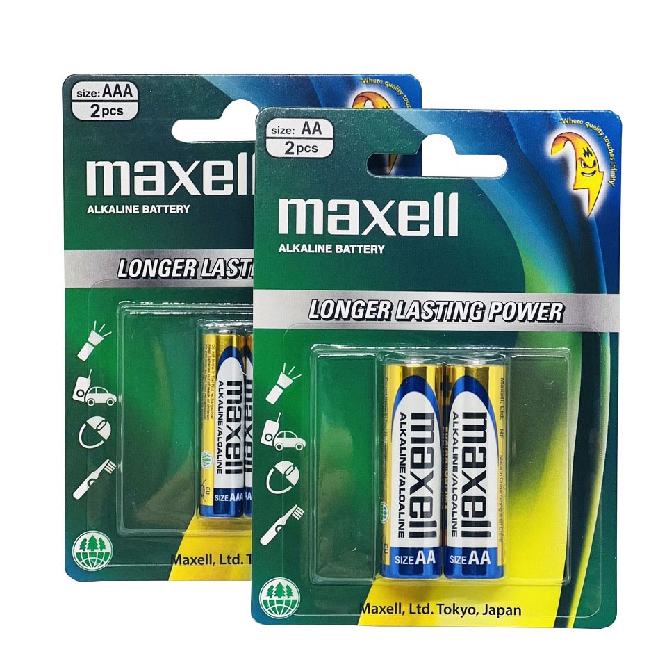 Hộp 20 viên (10 vỉ) Pin AA / Pin AAA Maxell alkaline chính hãng