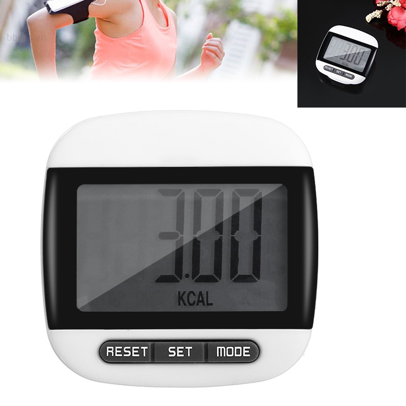 Đồng hồ đo bước đi bộ/ đo lượng calorie cỡ lớn thiết kế chống thấm nước tiện dụng