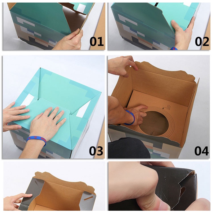 Mặt Nạ Hóa Trang Nhân Vật Game Minecraft Kích Thước 12x12x12 inches