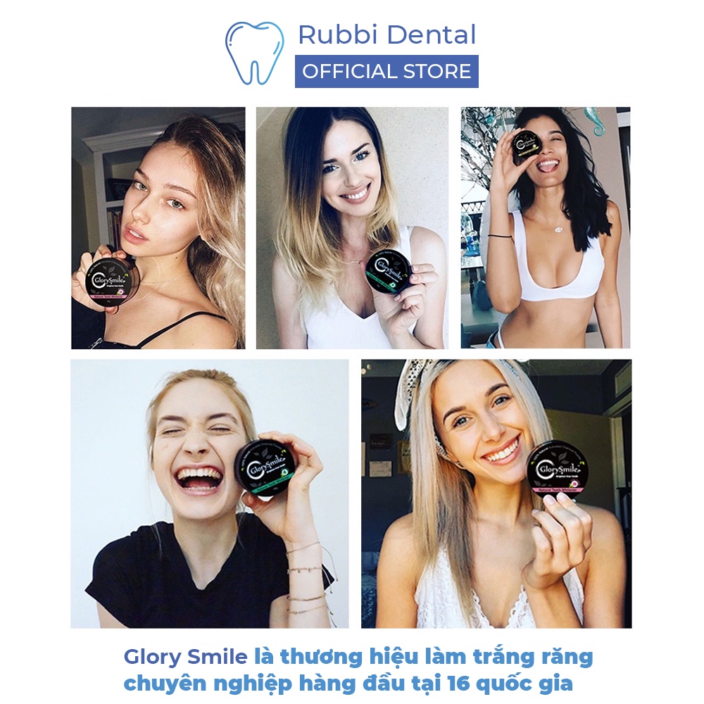 Bột than tre hoạt tính trắng sáng răng thơm miệng chính hãng GLORY SMILE - Vệ sinh chăm sóc răng miệng tại nhà