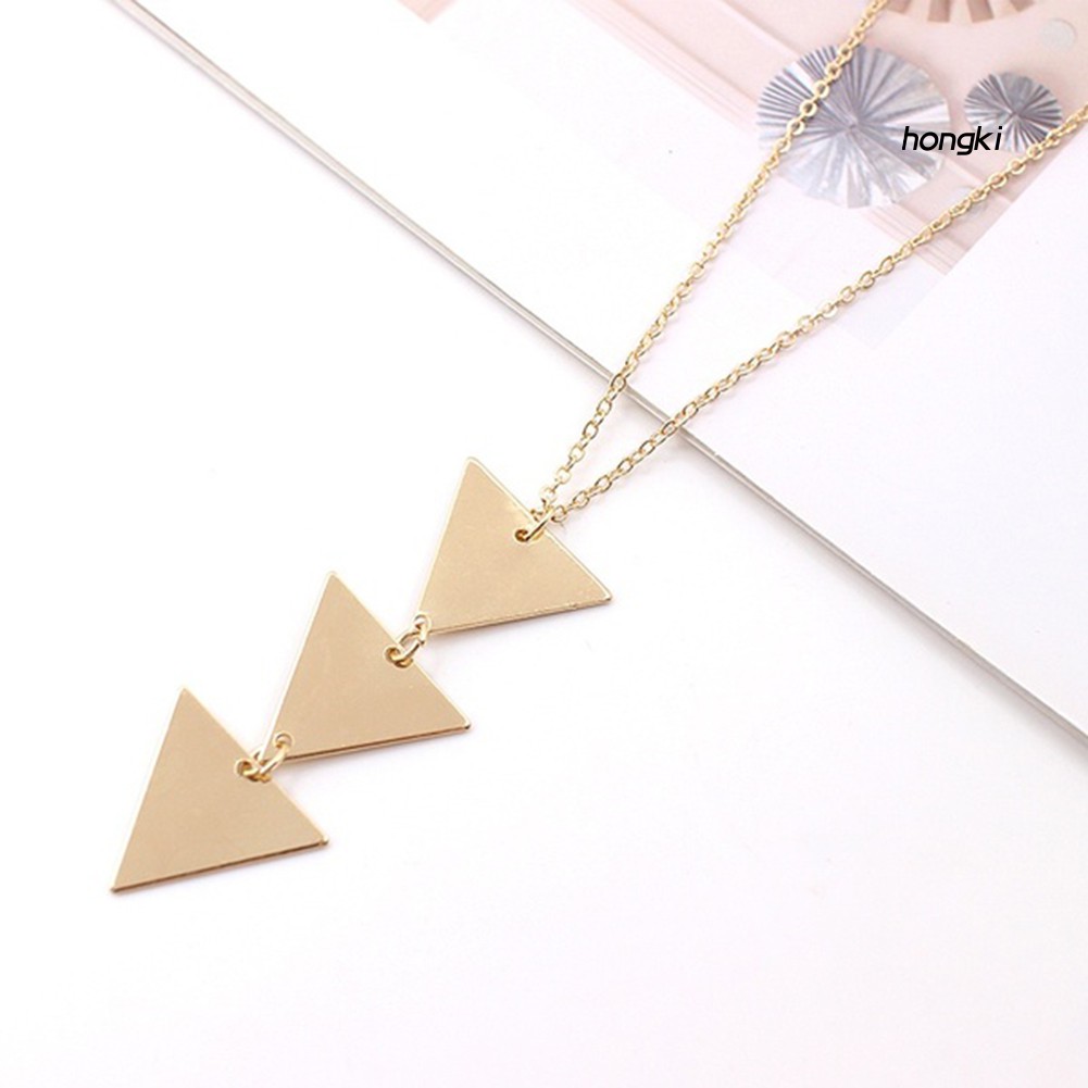 vòng cổ Hợp Kim Mặt Hình Tam Giác Thời Trang Dành Cho Nữ