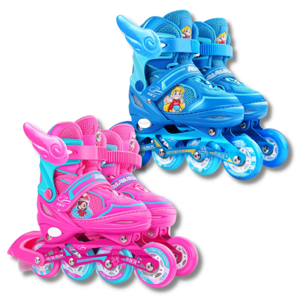 Giày Patin Trẻ Em Centosy - Papaison Kids Chính Hãng, Tặng Kèm Bảo Hộ Tay Chân, Điều Chỉnh Được Size