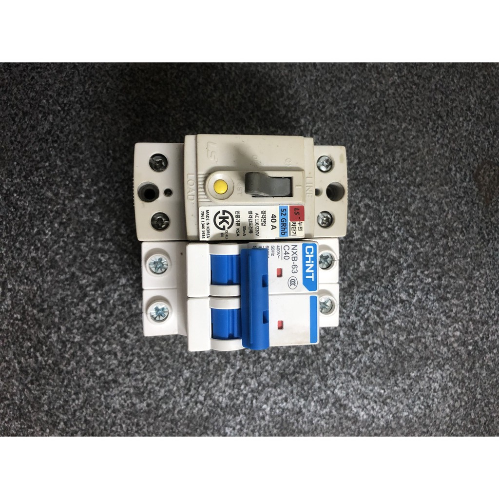 CB chống giật Aptomat chống giật Hàn Quốc 30-40A đế cài