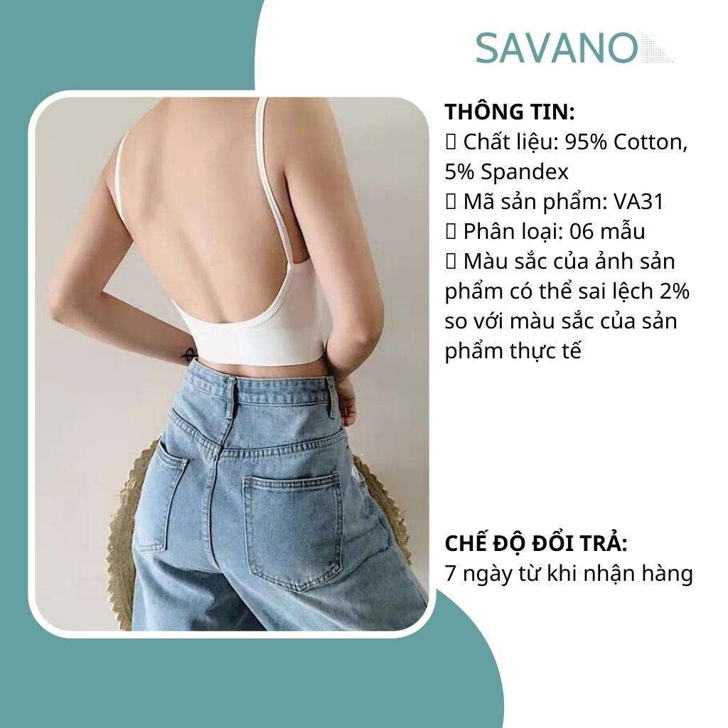 Áo bra nữ 2 dây sexy tập gym hở lưng chữ U freesize SAVANO VA31 | BigBuy360 - bigbuy360.vn