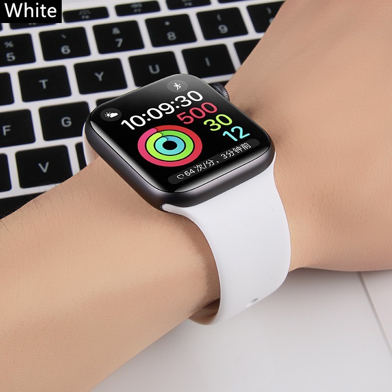 Dây Đeo Thay Thế Bằng Silicone Cao Cấp Cho Smart Watch serise 7 6 SE 5 4 3 2 1 Watch 45mm 41mm 38/40 42/44mm