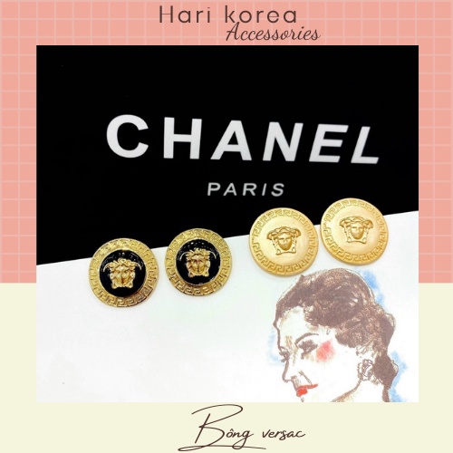Bông tai xinh /Khuyên tai versec cao cấp sang chảnh