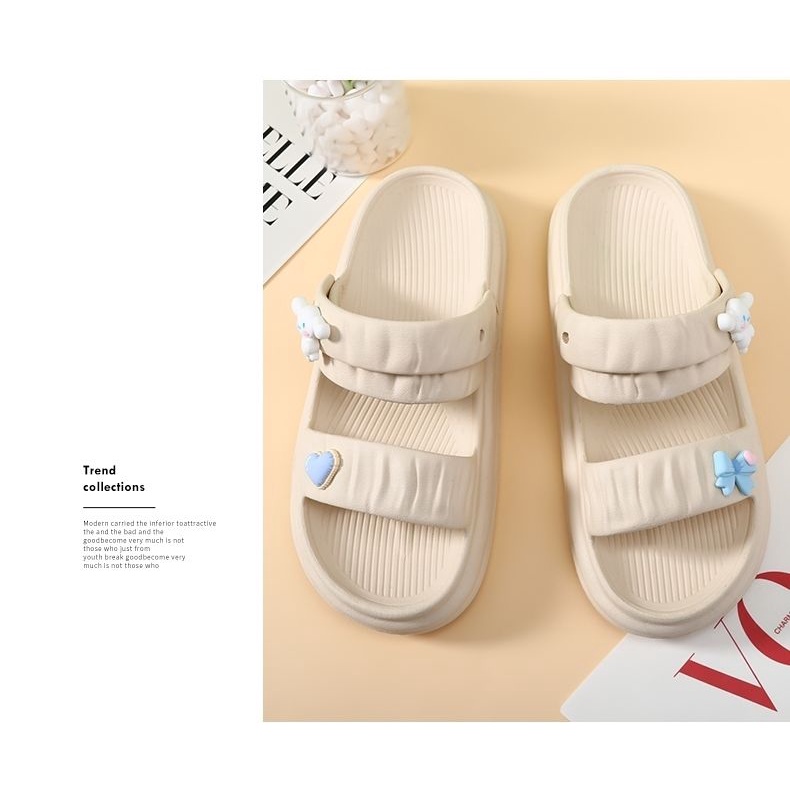 Dép Đi Trong Nhà Đế Dày Chống Trượt Họa Tiết Hoạt Hình Dễ Thương Thời Trang Mùa Hè Cho Nữ