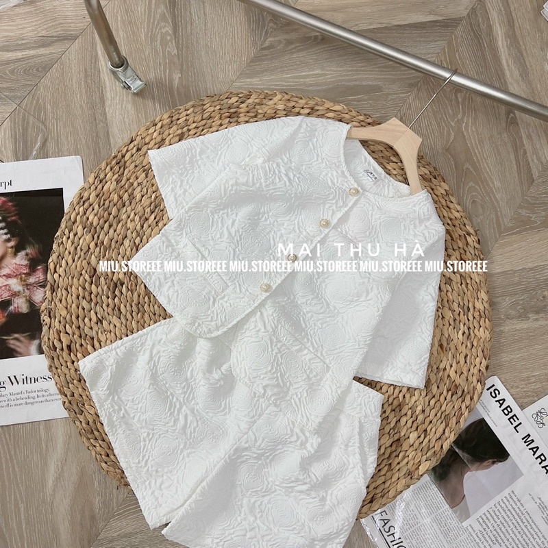 [ẢNH THẬT] SET ÁO CÚC NGỌC KÈM QUẦN SHORT CHUN SAU CHẤT GẤM XỐP | BigBuy360 - bigbuy360.vn