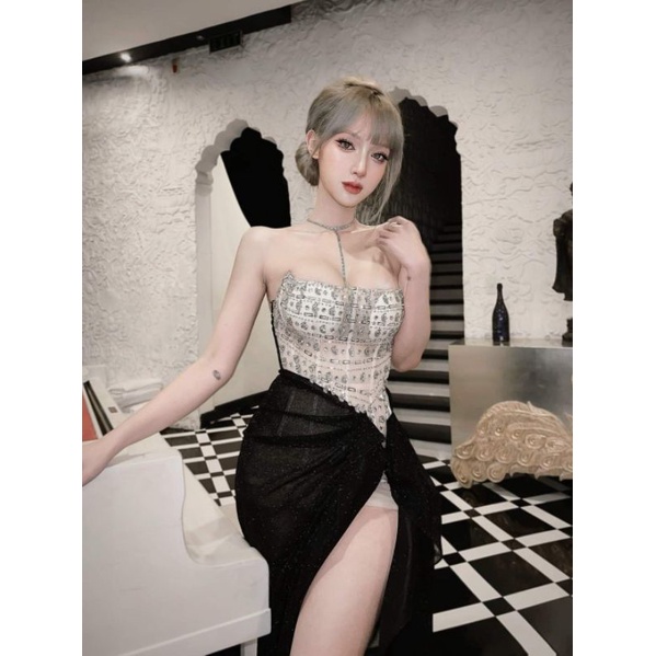 Đầm tiệc cup ngực dáng xoè