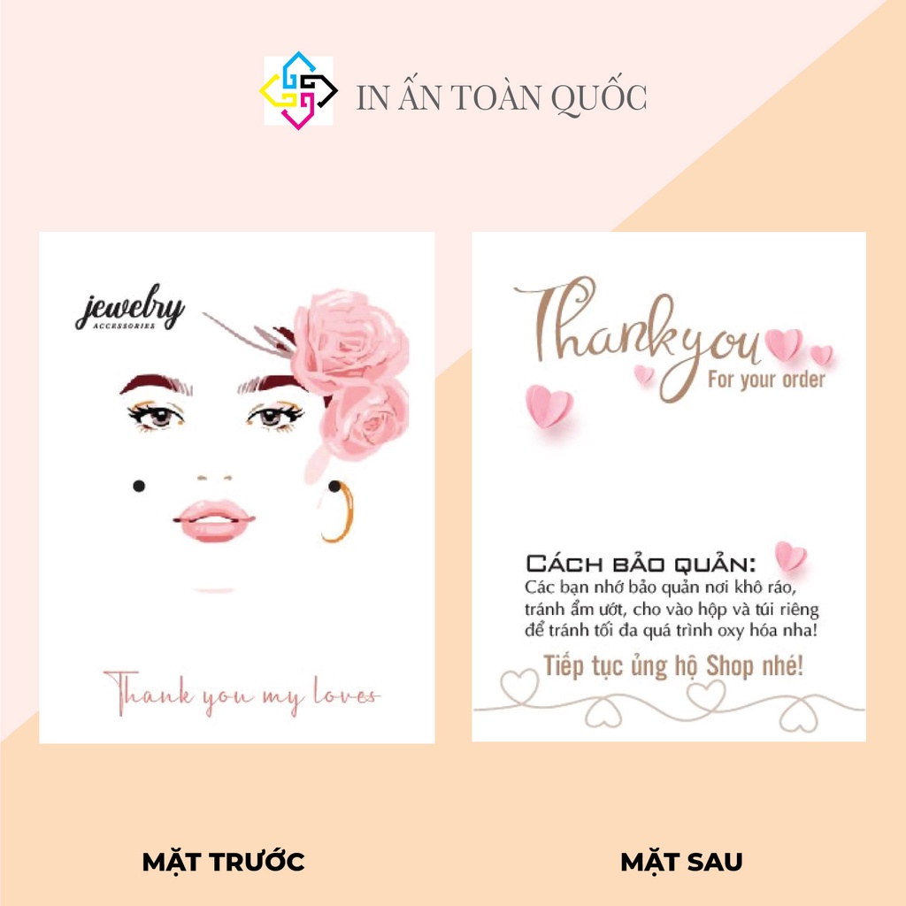 Hộp 100 Bìa tag bìa treo khuyên, Bìa giấy treo hoa tai, giấy bìa cứng, size 7x5.4cm