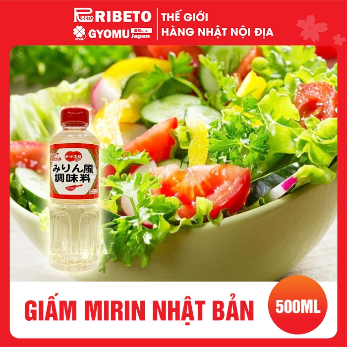 Giấm vị theo kiểu Mirin chai 500ml - Hàng nội địa Nhật Bản