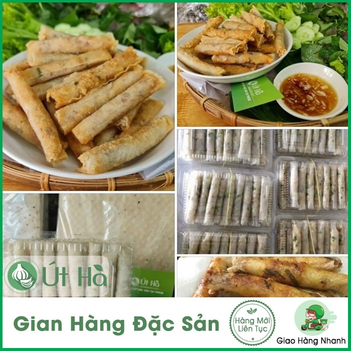 Ram Bắp Quảng Ngãi Cuốn Sẵn Hộp 500gr Ram Nhà Làm Giòn Ngon Chuẩn Vị Quê - Út Hà Đặc Sản