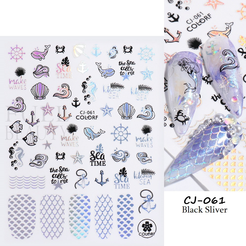 Miếng Dán Trang Trí Móng Tay 3D CHCJ055-063