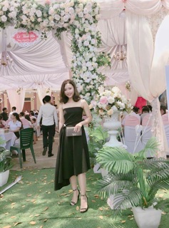 Đầm hai dây sang chảnh