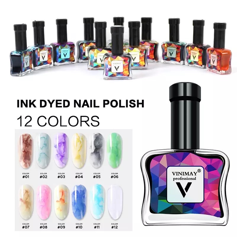 Set cồn loang VINIMAY tạo vân đá, ẩn xà cừ…nail