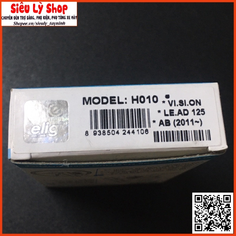 Bố thắng đĩa (Má phanh) Trước Elig cho xe Vision, Lead125, AB2011