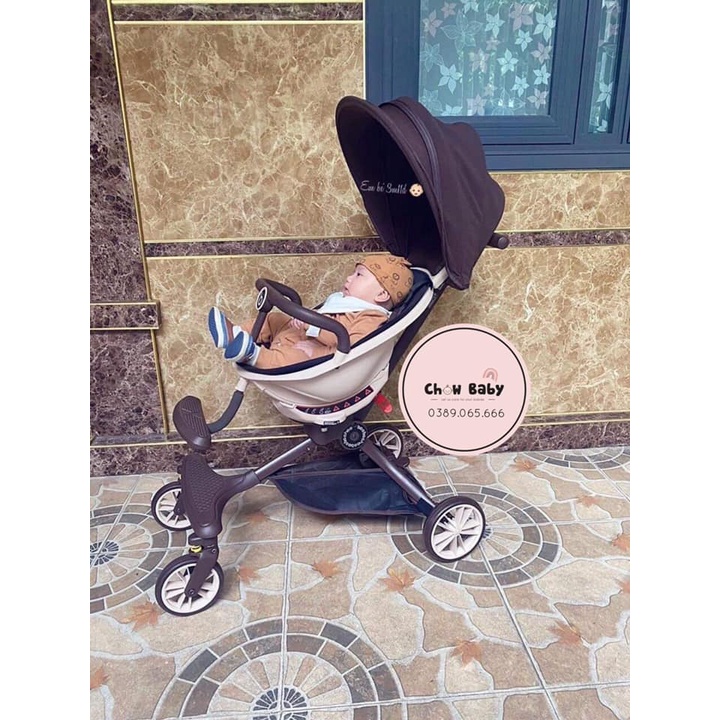 (Hàng cao cấp) Xe đẩy 2 chiều dạo chơi gấp gọn Baobaohao v18