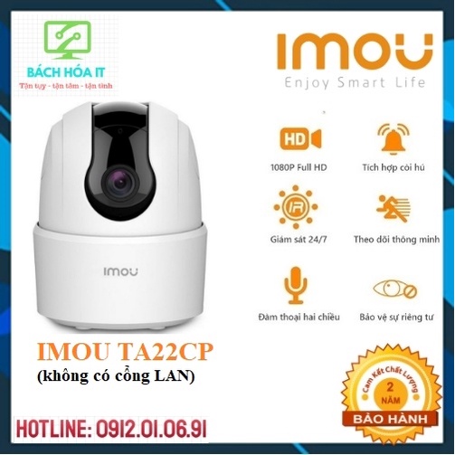 Camera IP WIFI IMOU RANGER 2C IPC-TA22CP quay quét ( mã mới của Imou), chính hãng, bảo hành 24 tháng