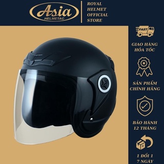 Mũ bảo hiểm 3/4 Asia helmetac mt168 có kính che mặt