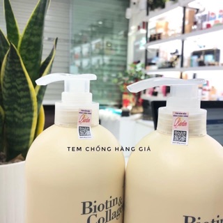 Cặp dầu gội xả Biotin trắng 1 lít