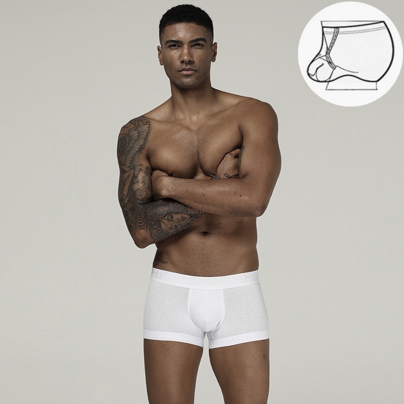 Quần lót boxer ORLVS OR210B bằng polyester nhanh khô màu trơn thời trang cho nam