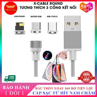 cáp sạc nam châm-dây sạc hít từ xoay 360 độ,chống đứt cho ip,androi,ios,chất lượng,có bảo hành