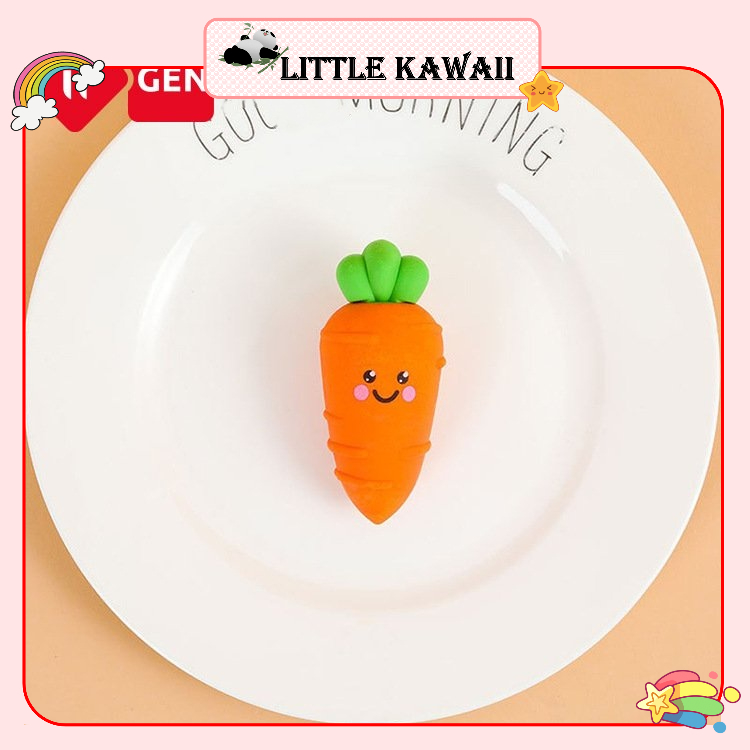 Gôm/ tẩy bút chì hình cà rốt size to dễ thương iigen