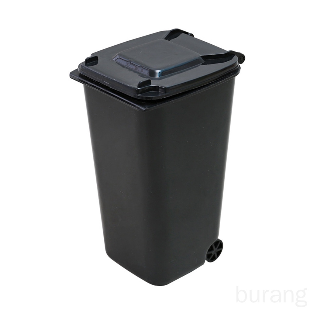 Thùng rác nắp lật mini làm bằng nhựa để bàn đa năng cho nhà ở / văn phòng