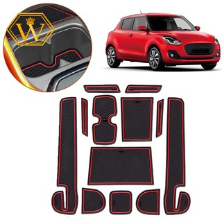 Bộ 12 Thảm Cao Su Chống Trượt Cho Cửa Xe Suzuki Swift 2018