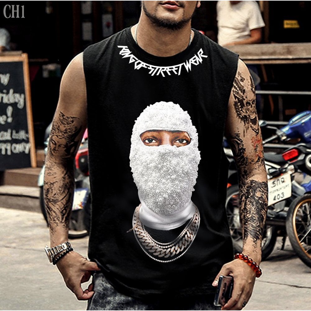 🔥CH1🔥 Áo Tank Top Hình Bịt Mặt Nam Nữ Độc Lạ, Áo Đôi Nam Nữ Hoạt Hình