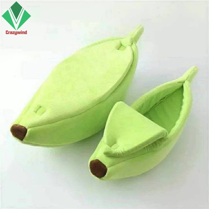 Giường ngủ mềm mại hình quả chuối dễ thương dành cho mèo/ cún