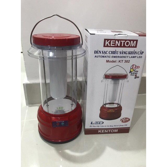 Đèn Sạc Chiếu Sáng Khẩn Cấp Kentom KT302, Bóng đèn LED SMD - chính hãng kentom.