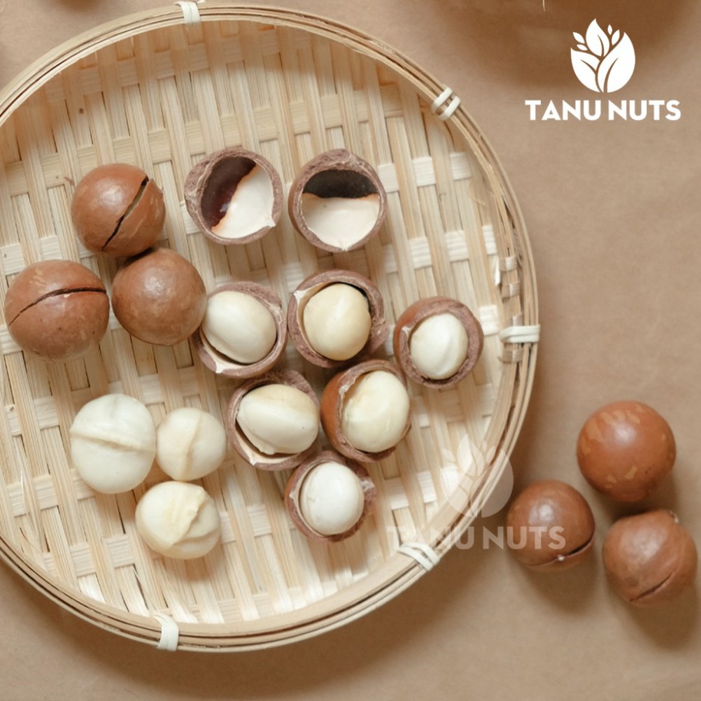 Hạt macca 500gr sấy nứt vỏ TANU NUTS - Hạt mác ca Tây Nguyên HTTH0908