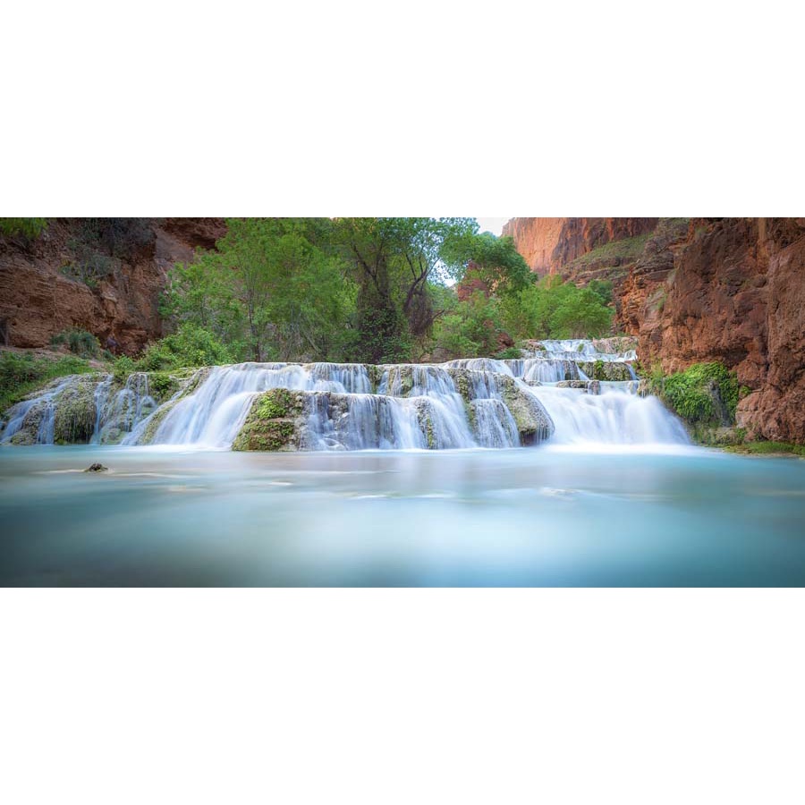 Tranh 3d thác nước chảy trong lành