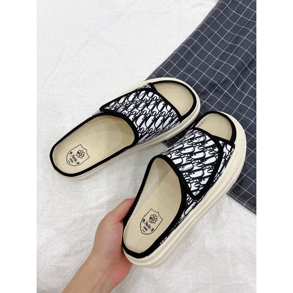 (VIDEO) Dép nữ mùa hè bản Diorrr vân siêu đẹp nữ tính