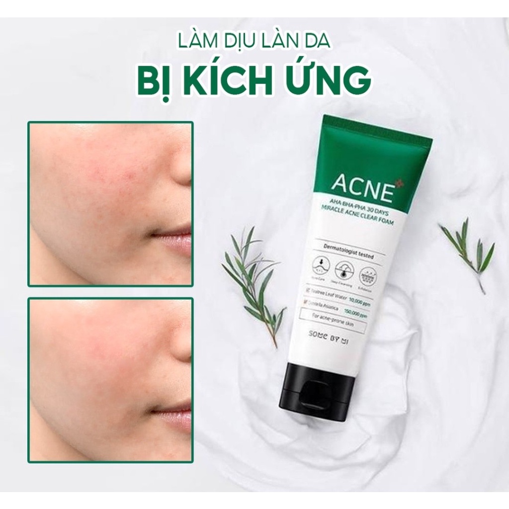 Sữa Rửa Mặt Some By Mi AHABHAPHA 30 Days Miracel Acne Clear Foam 100ml